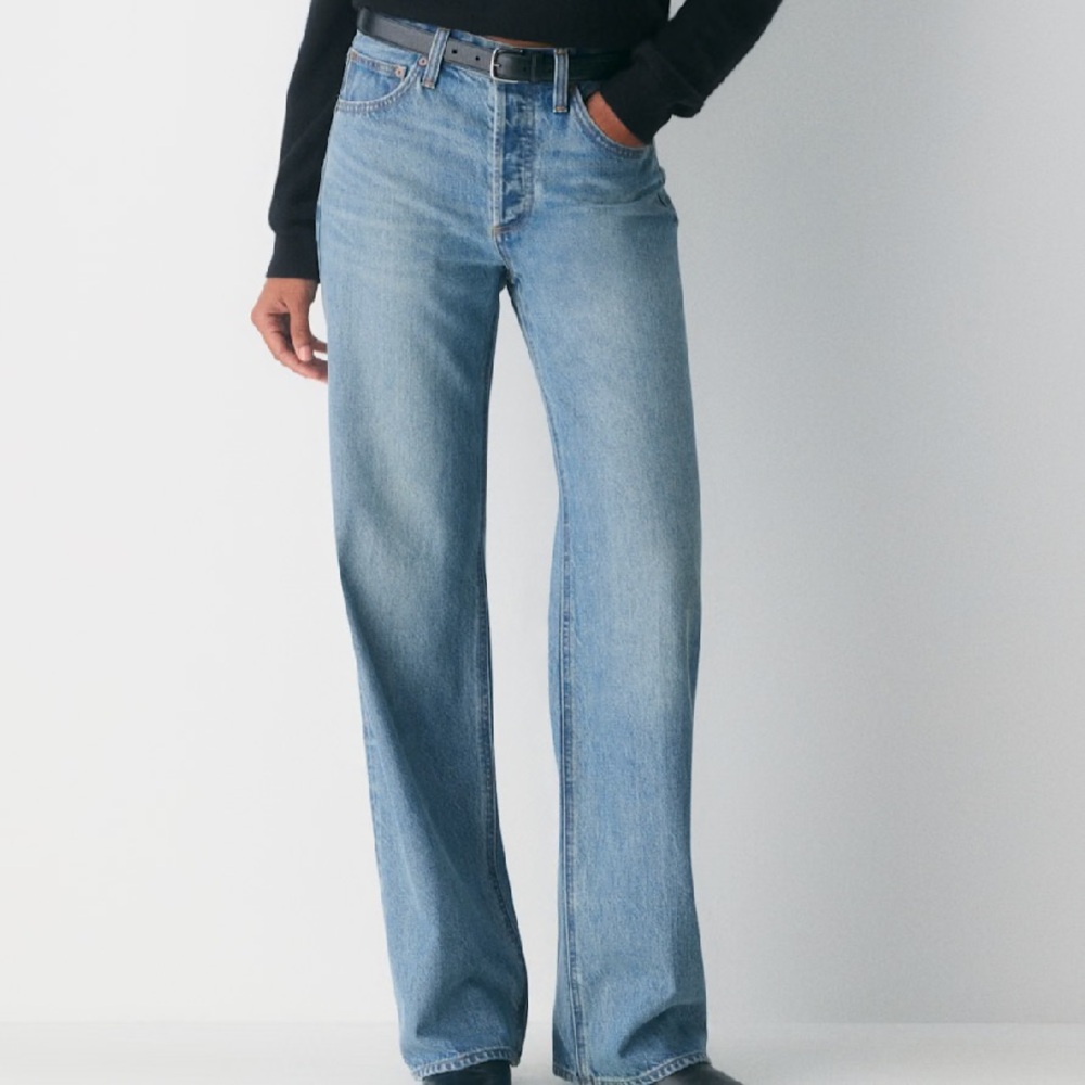 Denim Forum The 90s Mid Rise Wide Jean